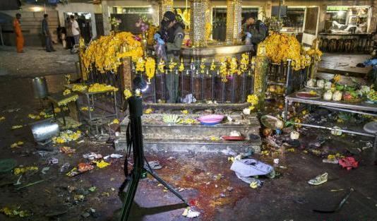 泰國爆炸事件現場